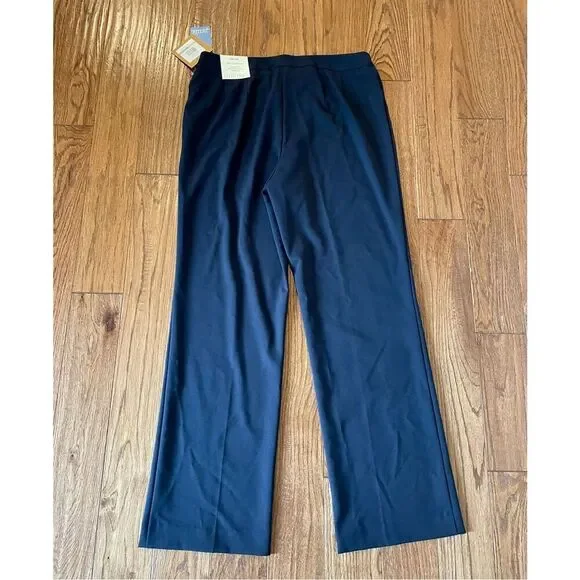 Ellen Tracy NWT navy trouser Betty pant 12p - Picture 10 of 12